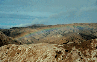 Rainbow from ridge crest