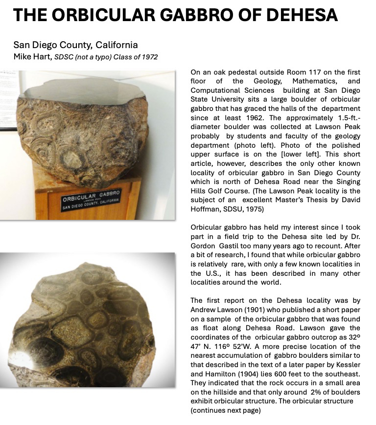 Orbicular Gabbro - Dehesa