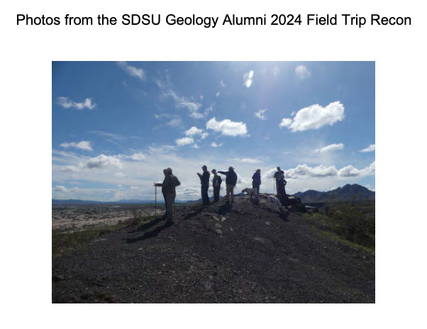 Photo of SDSU Geology Alumni field trip recon